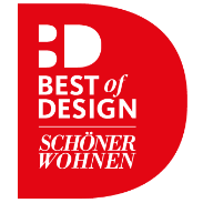Premio a los mejores muebles y accesorios para el hogar, otorgado por SCHÖNER WOHNEN,<br />
La revista viva más grande de Europa.
